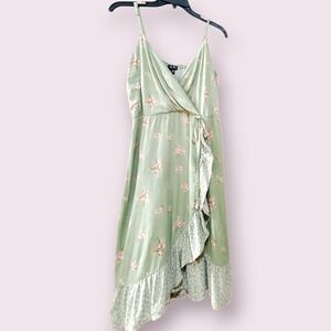 Lily Rose Green Floral Dress